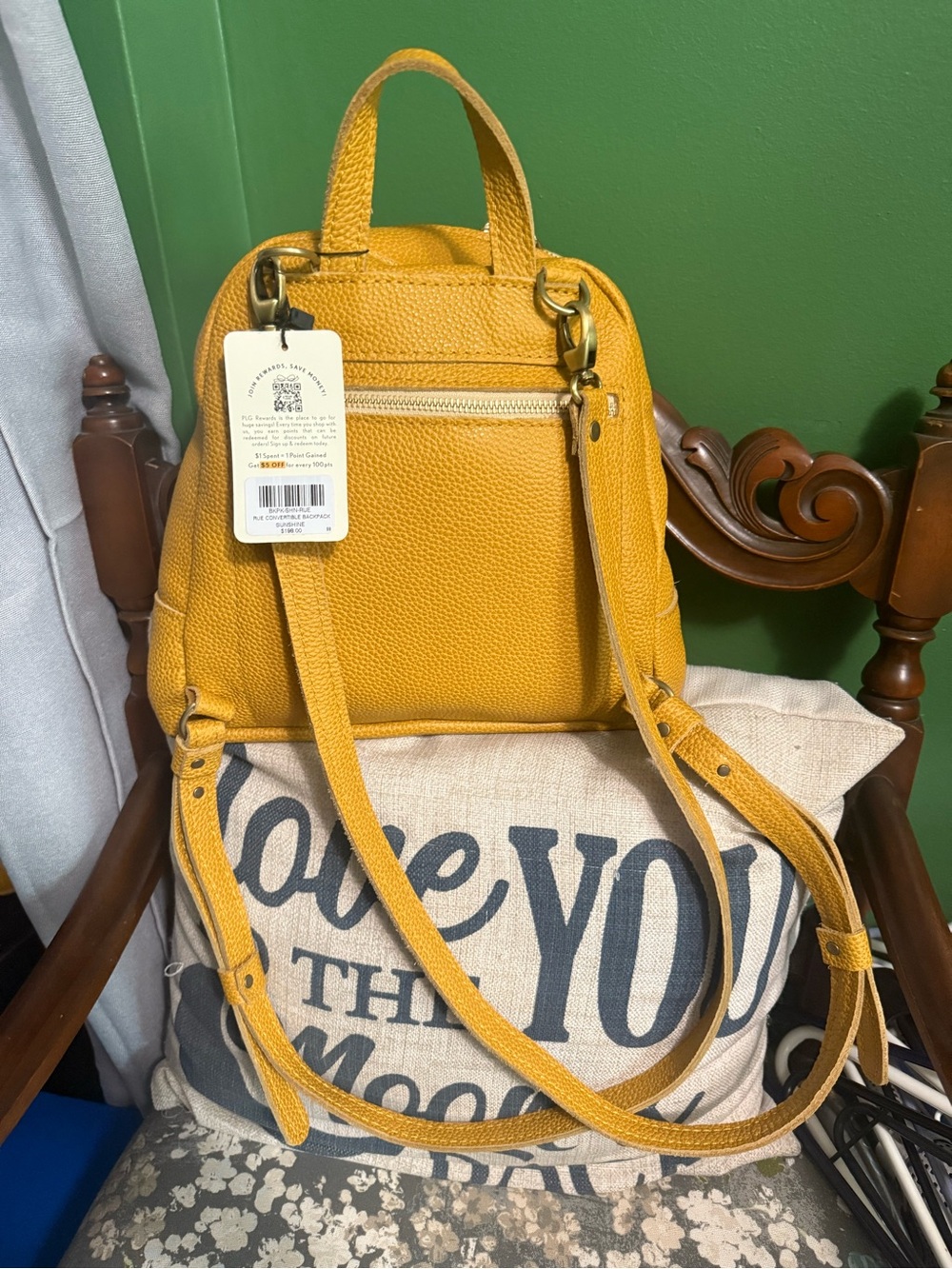 Sunshine Rue Convertible Portland leather Backpack - Picture 3 of 5